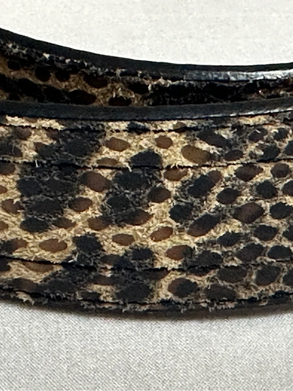 Anne Klein snakeskin-print leather belt